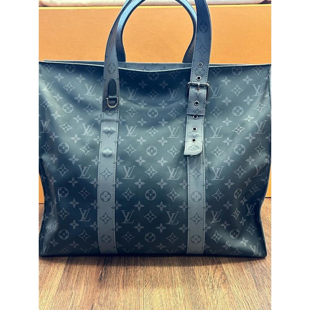 Louis Vuitton Monogram Eclipse New Cabas Tote Gm … - image 3